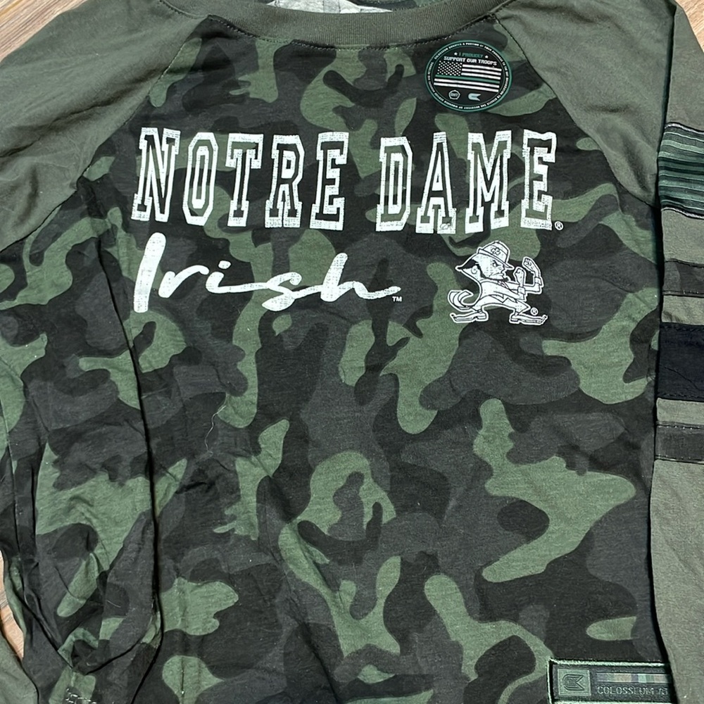 Notre Dame Long sleeve t shirt.  Size S
